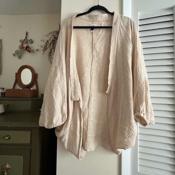 Universal Thread Tops - Universal Thread Light Tan Open Cardigan